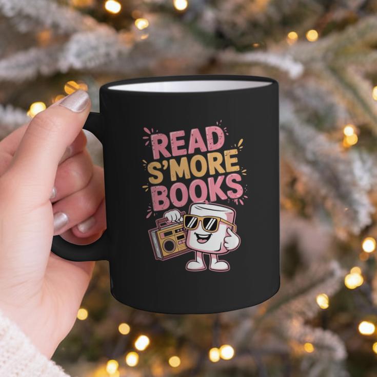 Read S'More Books Camping Outdoors Travel Campfire Smores Graphic Print Coffee Mug