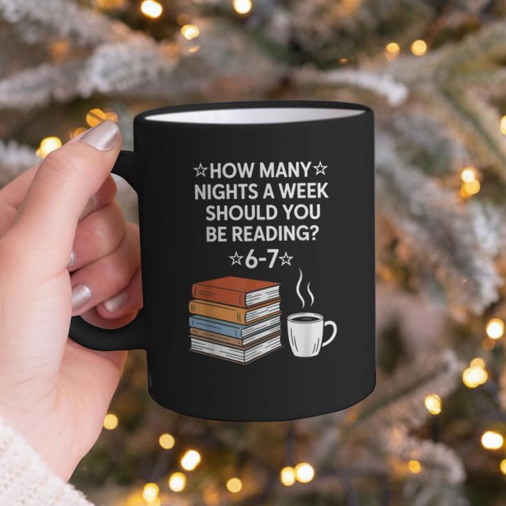 Reading 6-7 Six Seven Meme English Teacher Book Lover Graphic Print Coffee Mug