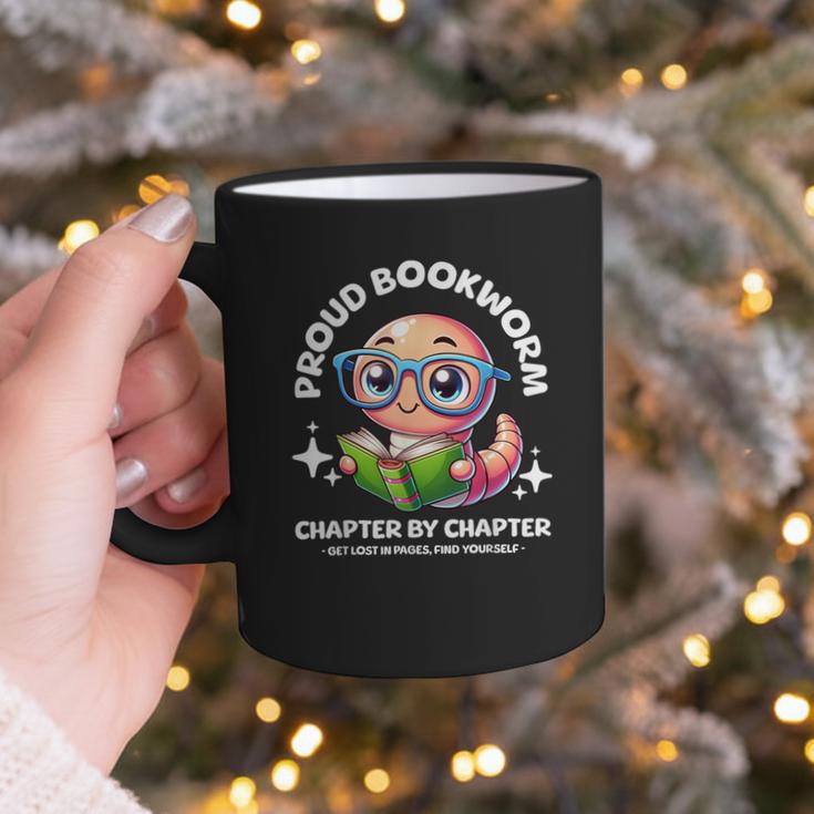 Reading Book Lovers Glasses Cartoon Worm Books Cute Bookworm Graphic Print Coffee Mug