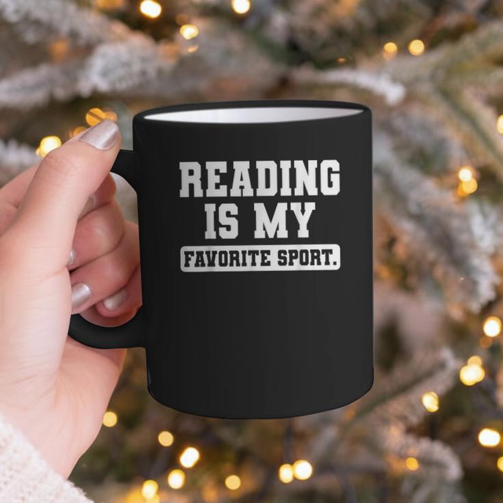 Reading Is My Favorite Sport Book Lover Reader Graphic Print Coffee Mug