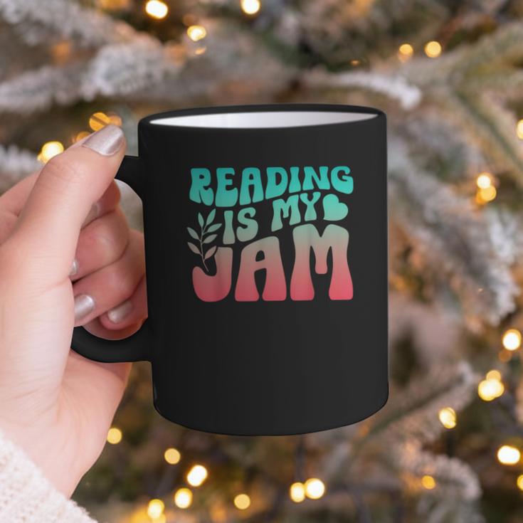 Reading Is My Jam Book Lover Bookworm Teacher Library Reader Graphic Print Coffee Mug