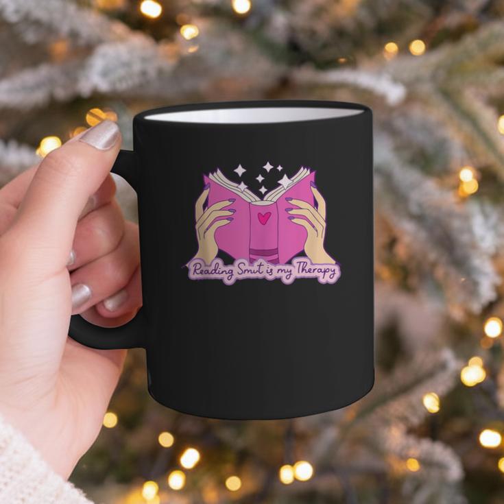Reading Smut Is My Therapy Romance Book Reader Humor Graphic Print Coffee Mug