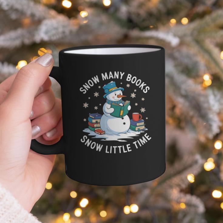 Reading Snowman So Many Books Christmas Books Readers Graphic Print Coffee Mug
