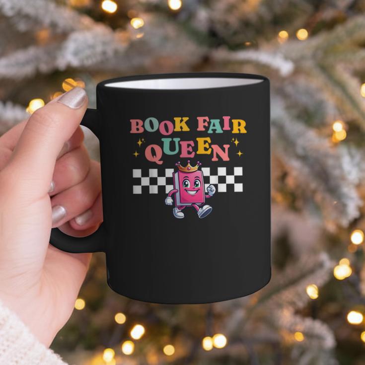Retro Library Book Fair Queen School Reading Girls Women's Graphic Print Coffee Mug