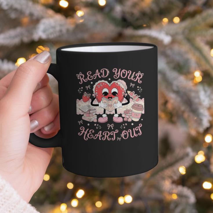 Retro Read Your Heart Out Valentine’s Day Teacher Book Lover Graphic Print Coffee Mug Retro Read Your Heart Out Valentine’s Day Teacher Book Lover Graphic Print Coffee Mug