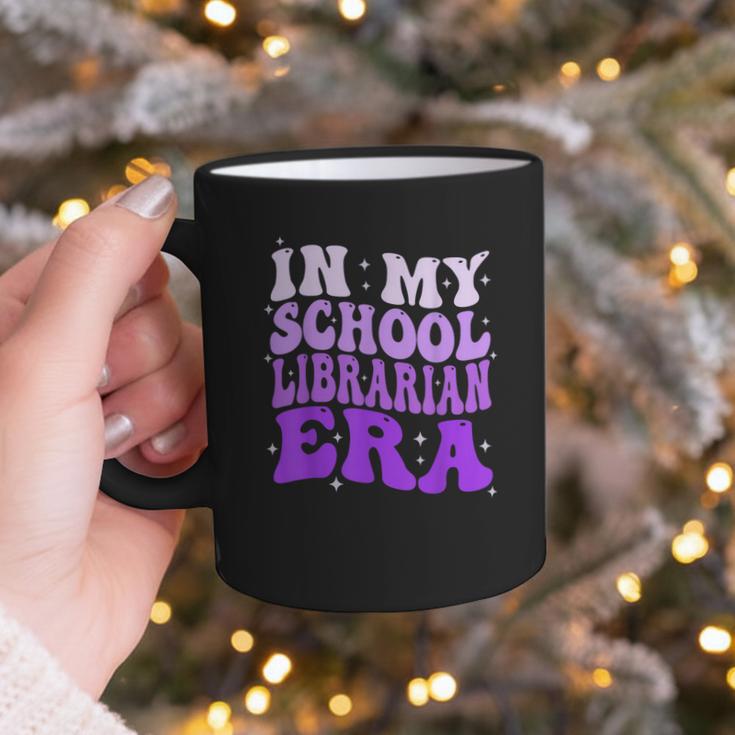 In My School Librarian Era Groovy Back To School Book Lover Graphic Print Coffee Mug