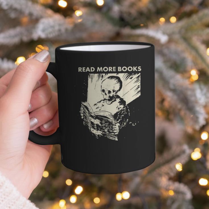 Skeleton Read More Books Graphic Print Coffee Mug