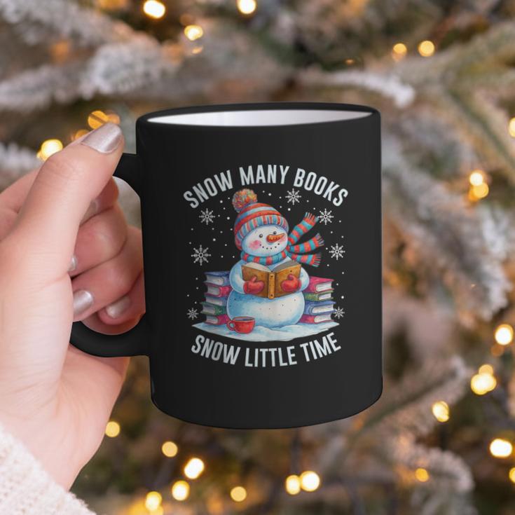 Snowman Reading Snow Many Books Snow Little Time Winter Graphic Print Coffee Mug Snowman Reading Snow Many Books Snow Little Time Winter Graphic Print Coffee Mug