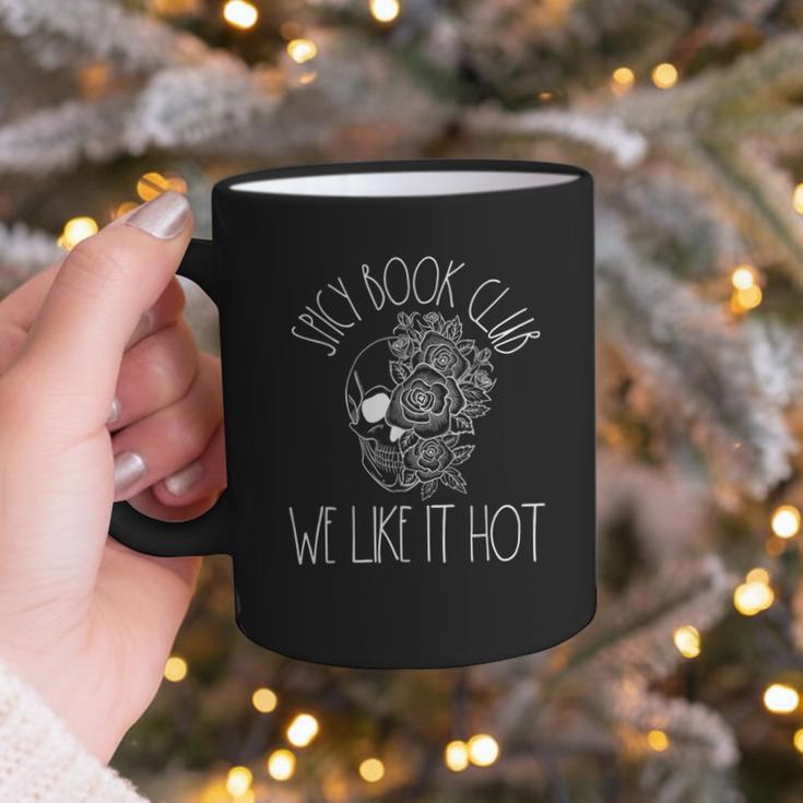Spicy Book Club Women Dark Romance Lover Bookish Skeleton Graphic Print Coffee Mug