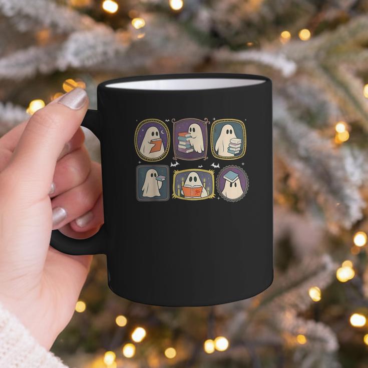 Spooky Teacher Halloween Ghost Reading Book Trick Or Treat Graphic Print Coffee Mug Spooky Teacher Halloween Ghost Reading Book Trick Or Treat Graphic Print Coffee Mug