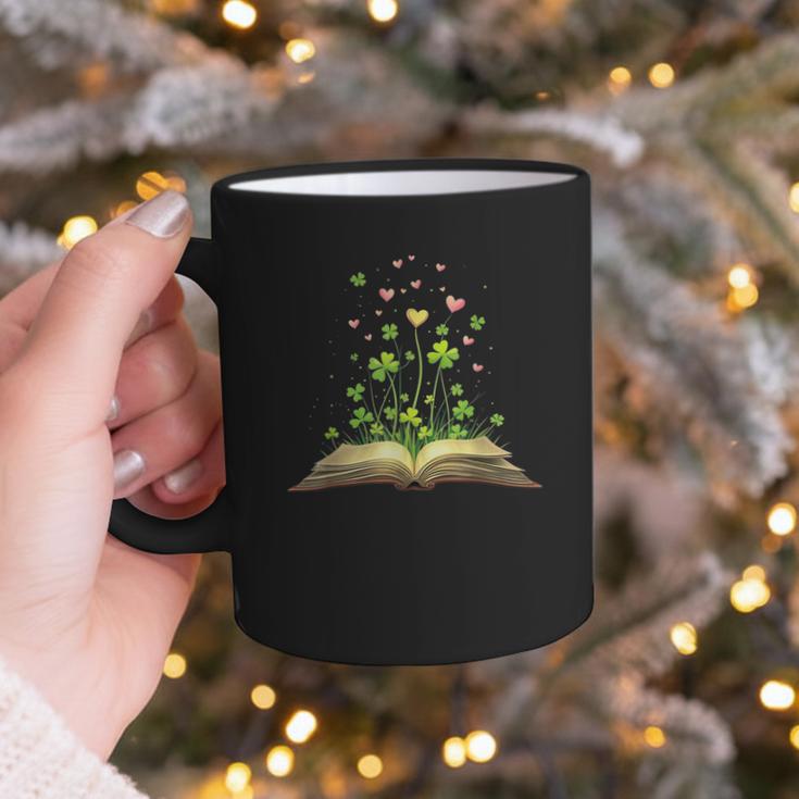 St Patricks Day Book Lover Librarian Core Shamrock Author Graphic Print Coffee Mug