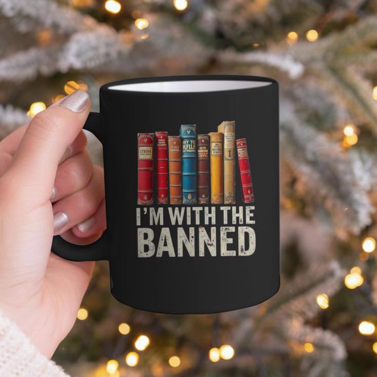 Support Banned Books Freedom I'm With The Banned Graphic Print Coffee Mug Support Banned Books Freedom I'm With The Banned Graphic Print Coffee Mug