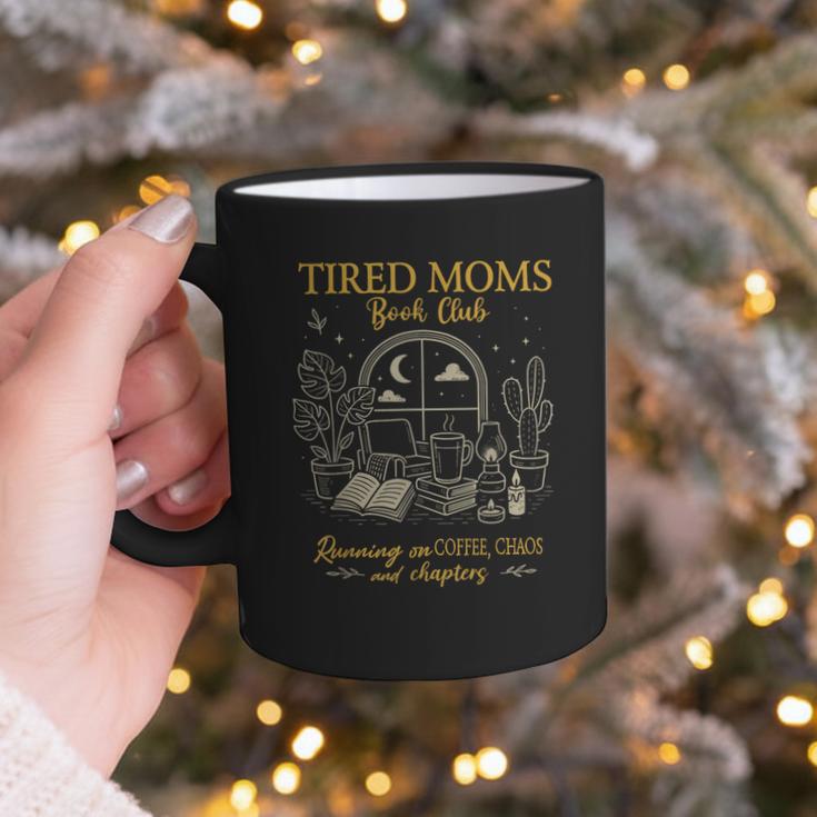 Tired Moms Book Club Coffee Chaos Chapters Graphic Print Coffee Mug