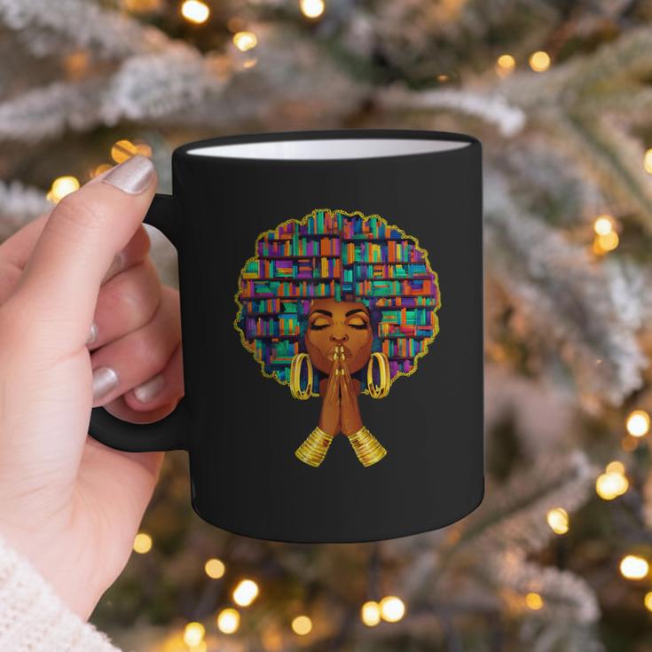 History Month Afro Women Book Lover Librarian Teacher Graphic Print Coffee Mug