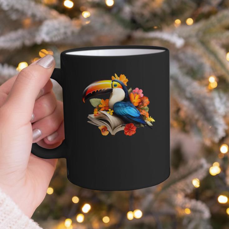 Toucan Reading Book Graphic Print Coffee Mug Toucan Reading Book Graphic Print Coffee Mug