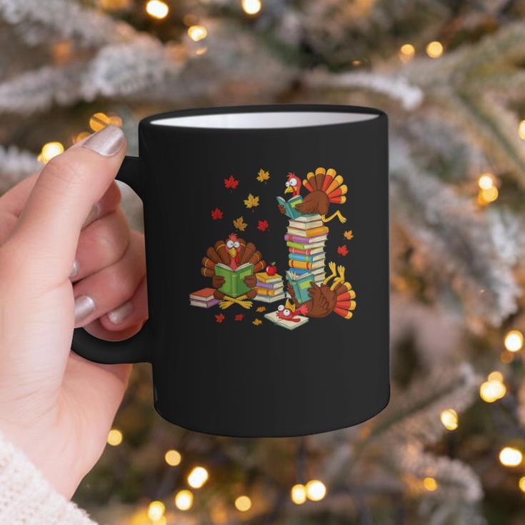 Turkey Reading Books Fall Librarian Book Lover Teacher Kids Graphic Print Coffee Mug Turkey Reading Books Fall Librarian Book Lover Teacher Kids Graphic Print Coffee Mug
