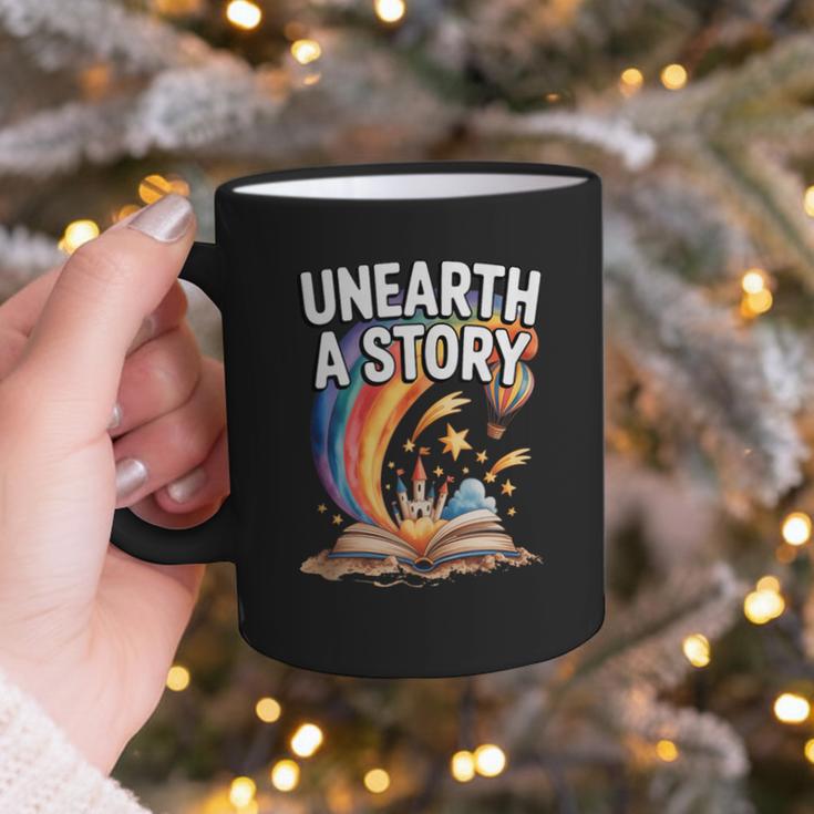 Unearth A Story Rainbow Treasure Book Graphic Print Coffee Mug