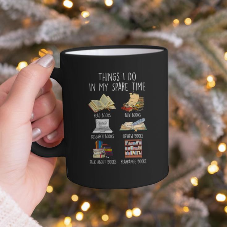 Vintage Retro Things I Do In My Spare Time Books Graphic Print Coffee Mug