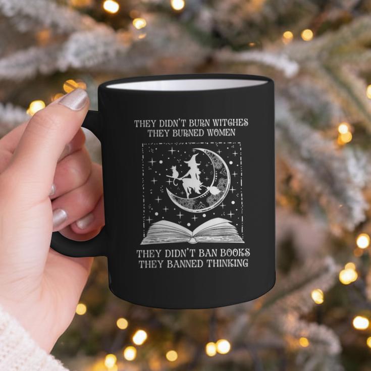 Vintage They Didn't Burn Witches They Burned Women Ban Books Graphic Print Coffee Mug