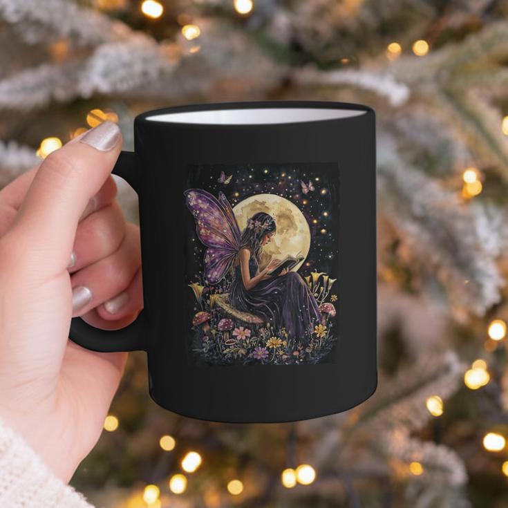 Whimsical Book Fairy Reading Bookish Fairycore Graphic Print Coffee Mug Whimsical Book Fairy Reading Bookish Fairycore Graphic Print Coffee Mug
