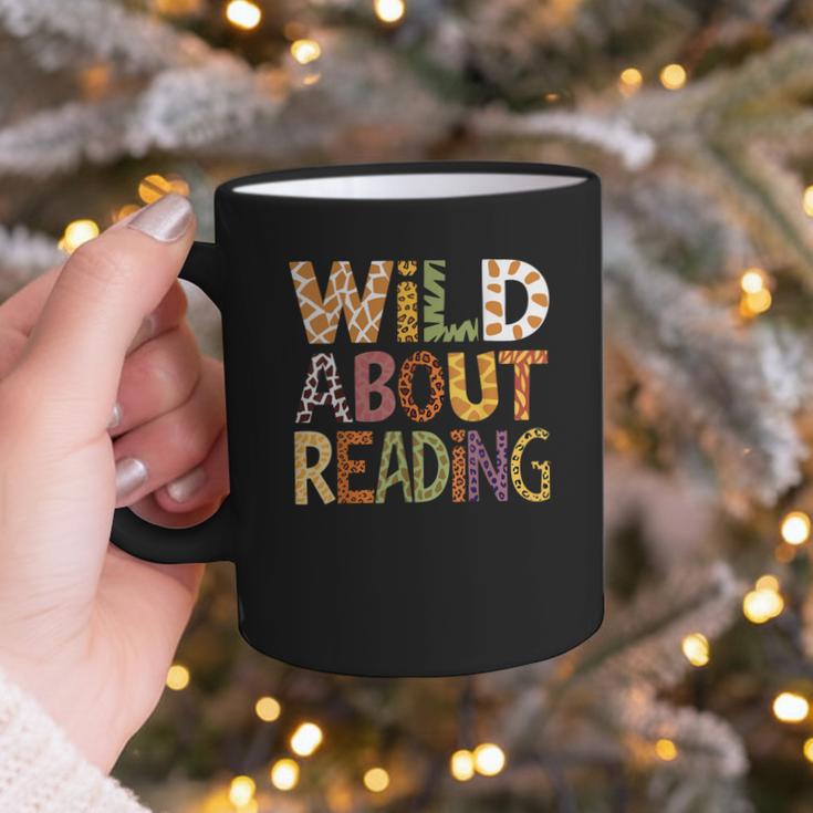 Wild About Reading Book Animal Children's Book Lover Teacher Graphic Print Coffee Mug Wild About Reading Book Animal Children's Book Lover Teacher Graphic Print Coffee Mug