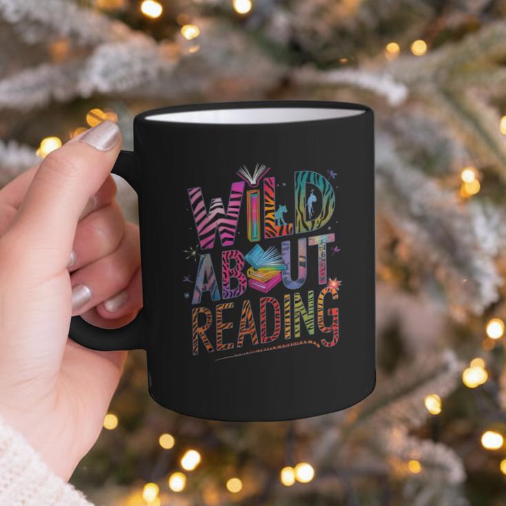 Wild About Reading Books Readers Lovers Bookworm Library Day Graphic Print Coffee Mug Wild About Reading Books Readers Lovers Bookworm Library Day Graphic Print Coffee Mug