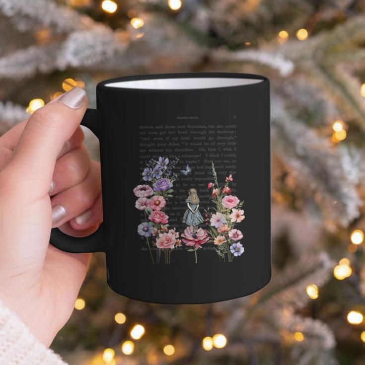 Wonderland Garden & Vintage Textbook Graphic Print Coffee Mug