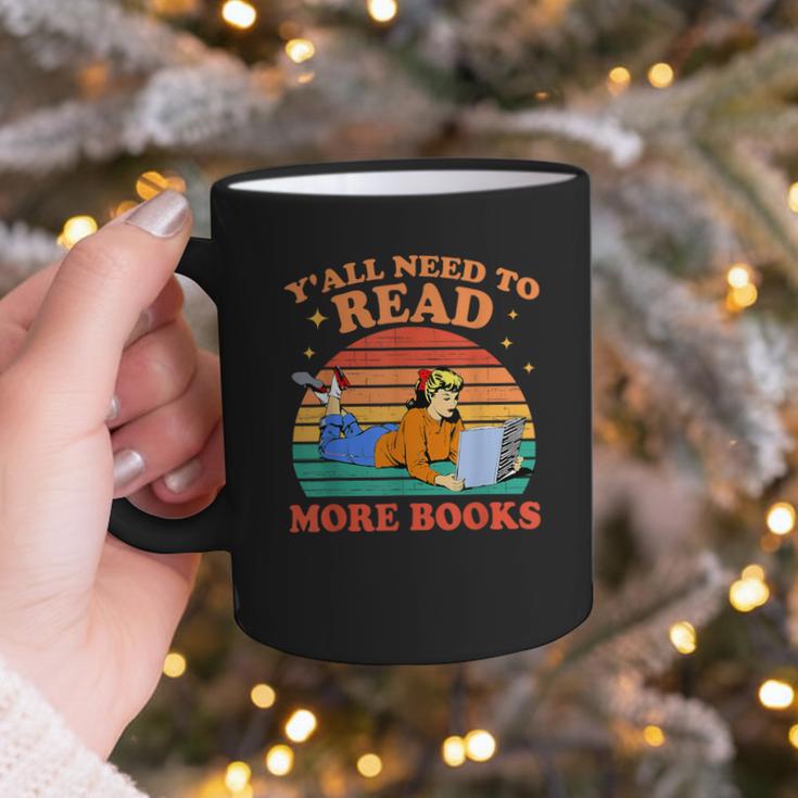 Y'All Need To Read More Books Book Lover Vintage Graphic Print Coffee Mug