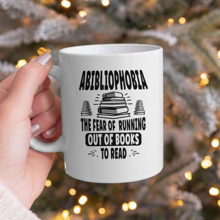 Abibliophobia Definition Book Reading Lover Fans Text Graphic Print Coffee Mug