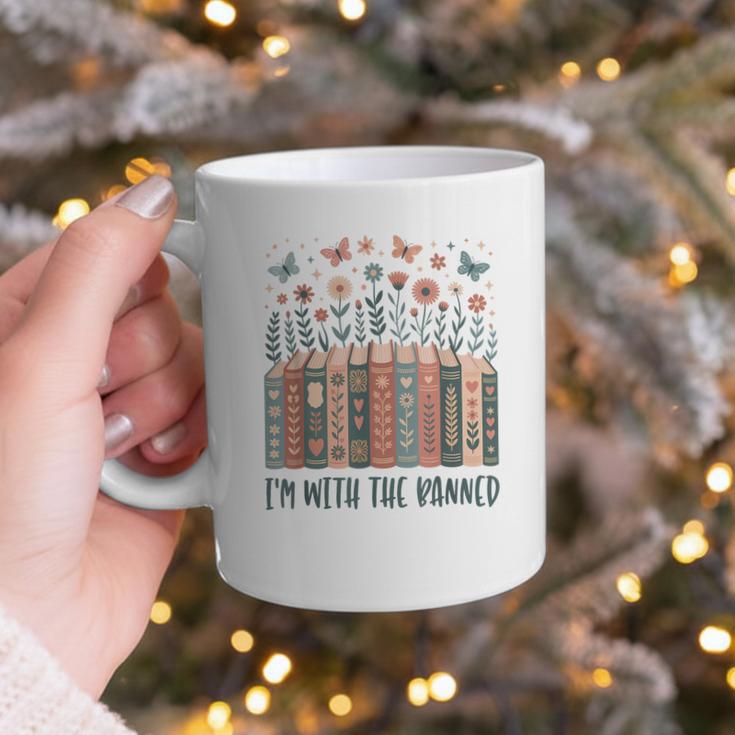 Im With The Banned Book Readers Librarian Read Banned Books Graphic Print Coffee Mug