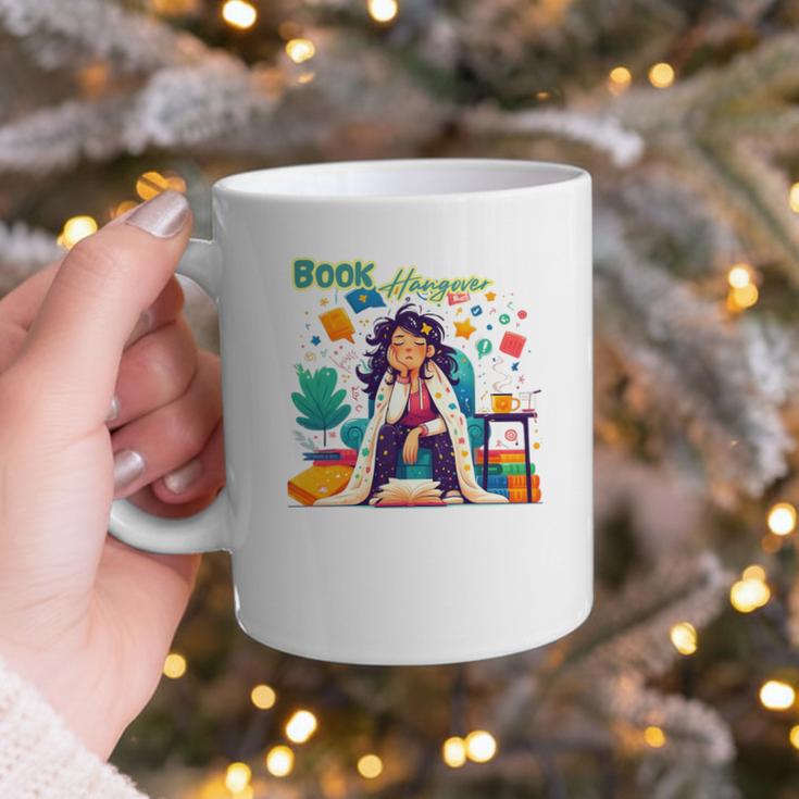 Book Lover Woman Woman Book Hangover Premium Tri-Blend Graphic Print Coffee Mug