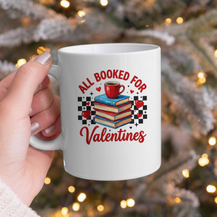 All Booked For Valentines Book Lovers Teacher Student Graphic Print Coffee Mug