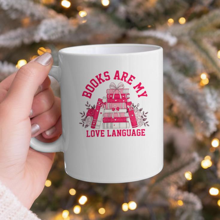 Books Are My Love Language Valentine Book Lover Graphic Print Coffee Mug Books Are My Love Language Valentine Book Lover Graphic Print Coffee Mug