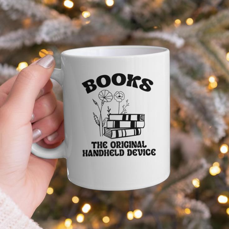 Books The Original Handheld Device Book Lover Premium Graphic Print Coffee Mug