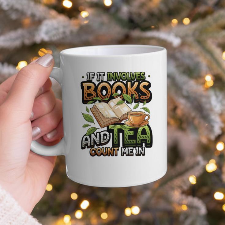 Bookworm If It Involves Books And Tea Lover Reading Premium Tri-Blend Graphic Print Coffee Mug