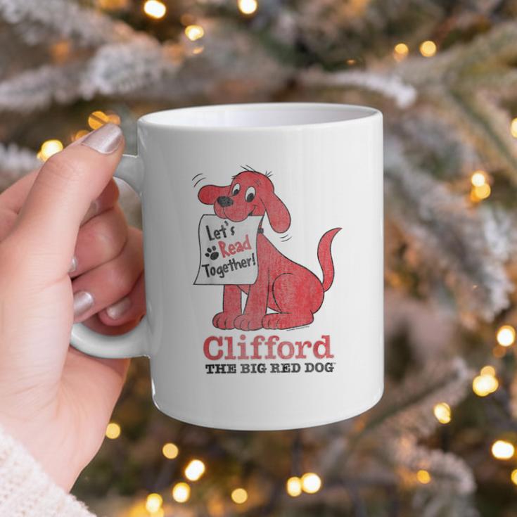 Clifford The Big Red Dog Let's Read Together Vintage Book Graphic Print Coffee Mug