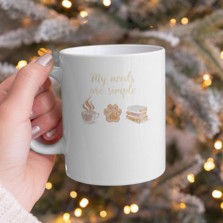 Coffee Paw Print Book Lover Reading Simple Life Bookworm Premium Tri-Blend Graphic Print Coffee Mug