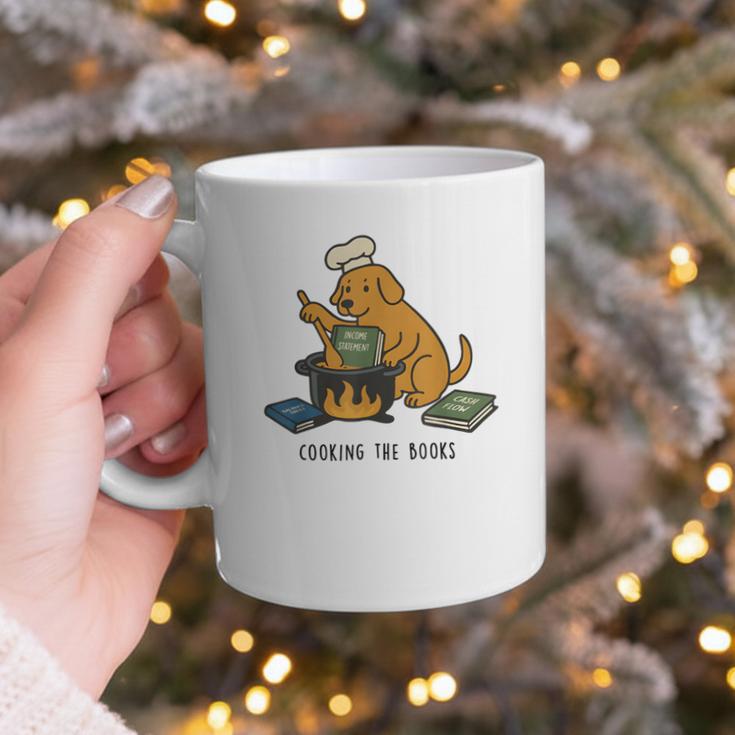 Dog Cooking The Books Graphic Print Coffee Mug