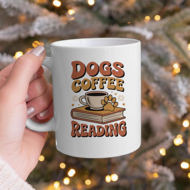 Dogs Coffee Reading Book Lover Graphic Print Coffee Mug