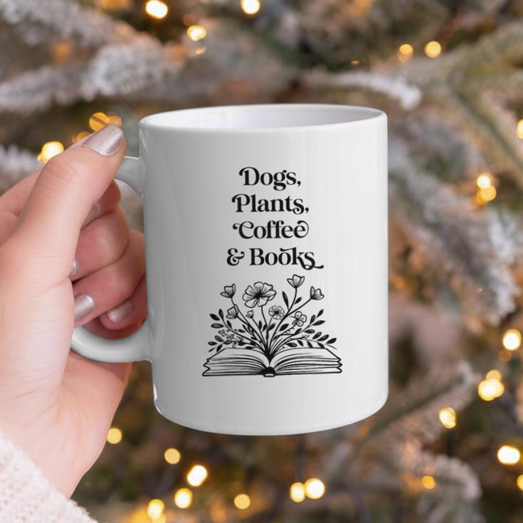 Dogs Plants Coffee Books Book Lover Dog Lover Reading Graphic Print Coffee Mug