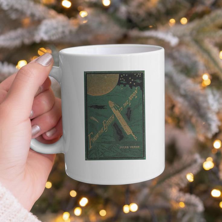 From The Earth To The Moon Book Cover 1874 Premium Graphic Print Coffee Mug