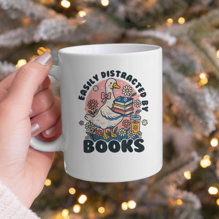 Easily Distracted By Books Read Goose Lover Bookworm Reading Graphic Print Coffee Mug Easily Distracted By Books Read Goose Lover Bookworm Reading Graphic Print Coffee Mug