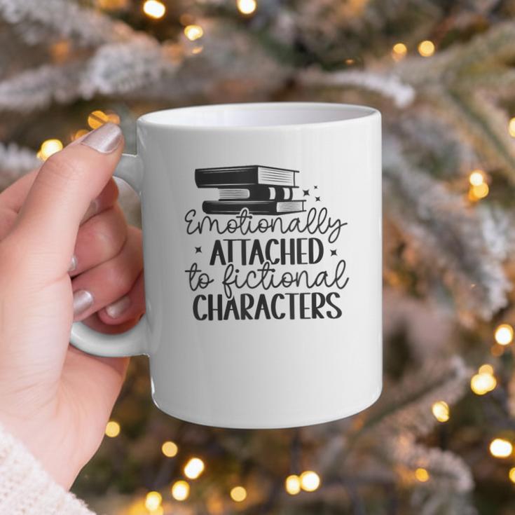 Emotionally Attached To Fictional Characters Banned Books Graphic Print Coffee Mug