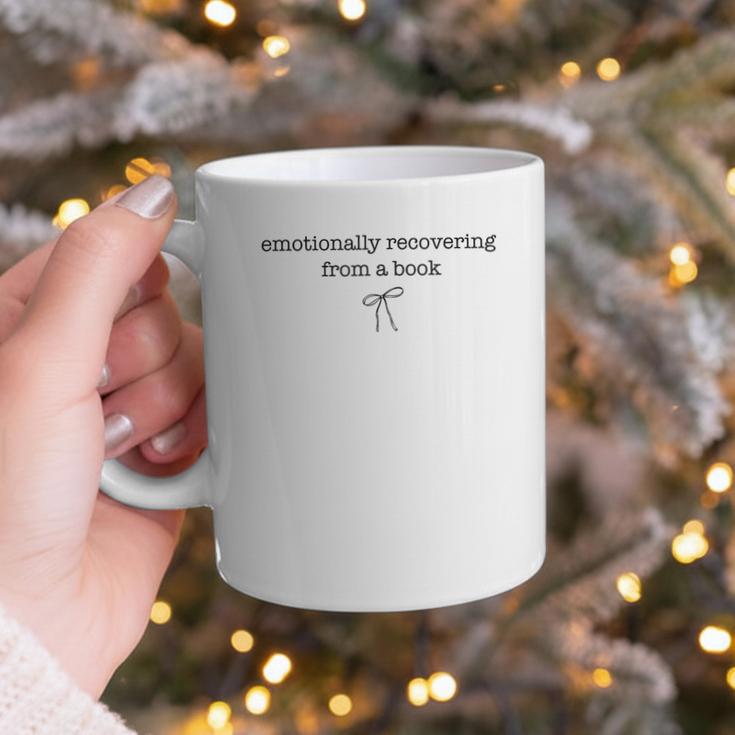 Emotionally Recovering From a Book Subtle Book Lover Graphic Print Coffee Mug