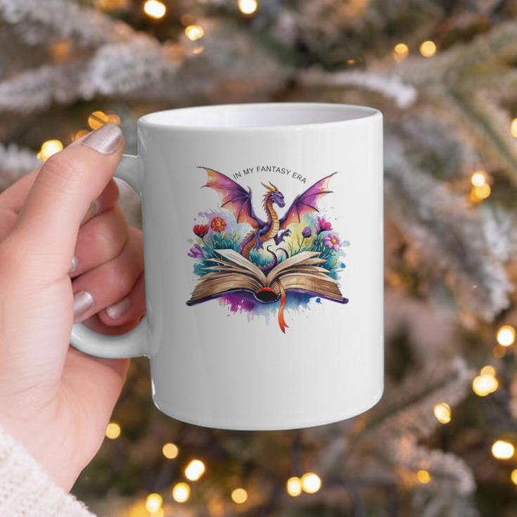 In My Fantasy Era Magic Dragon Book Graphic Print Coffee Mug