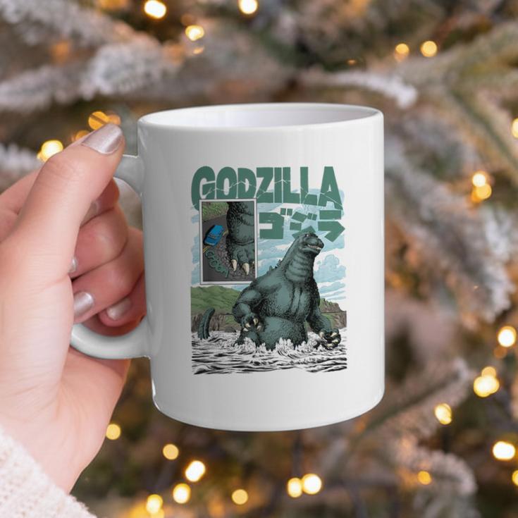 Godzilla Ocean Scene Comic Book Illustration Movie Monster Graphic Print Coffee Mug Godzilla Ocean Scene Comic Book Illustration Movie Monster Graphic Print Coffee Mug