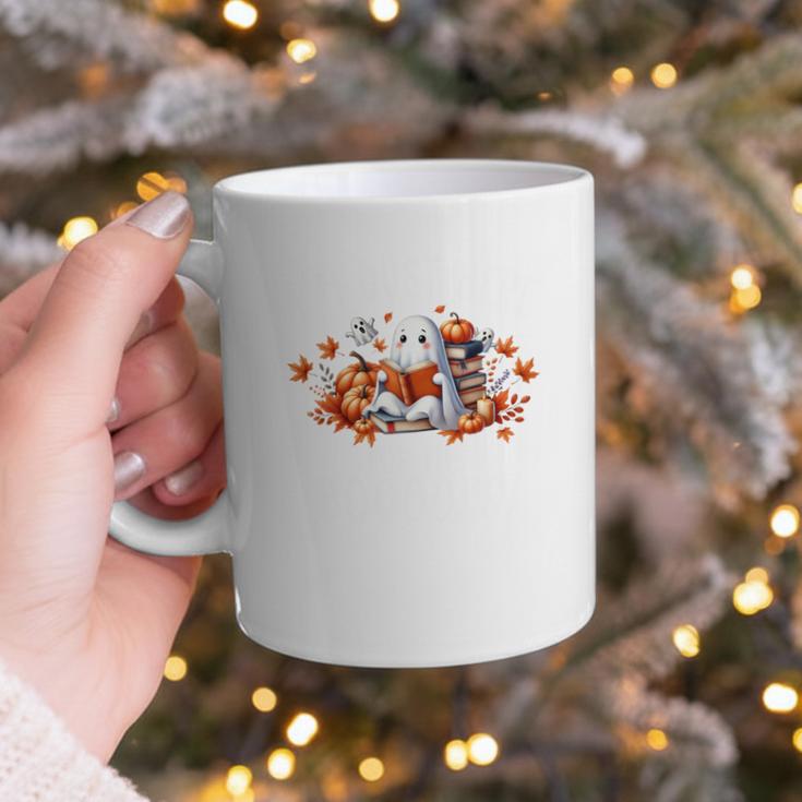 Halloween Book Lover Ghost Witch Books & Pumpkins Graphic Print Coffee Mug Halloween Book Lover Ghost Witch Books & Pumpkins Graphic Print Coffee Mug