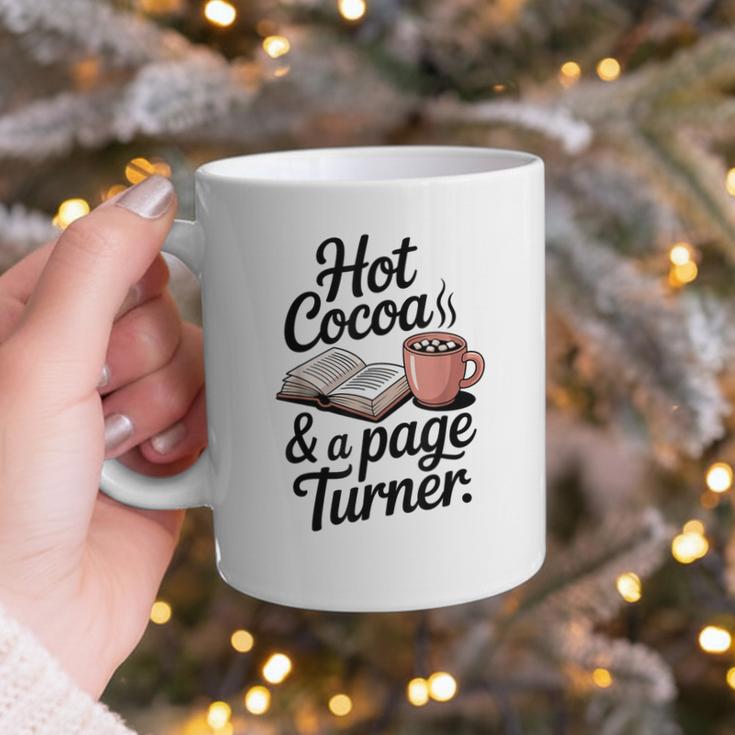 Hot Cocoa And a Page Turner Book Lovers Hot Chocolate Graphic Print Coffee Mug