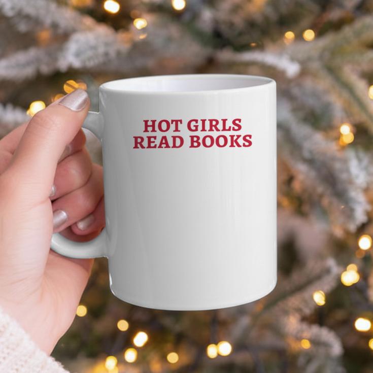 Hot Girls Read Books Book Lovers Graphic Print Coffee Mug