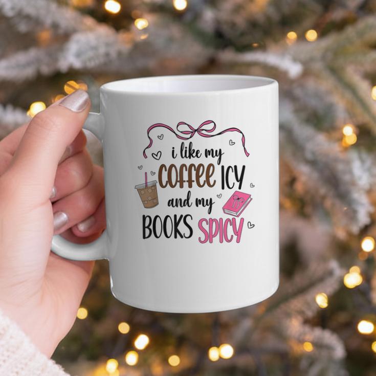 Iced Coffee & Reading Smut Books Girly Spicy Novels Graphic Print Coffee Mug